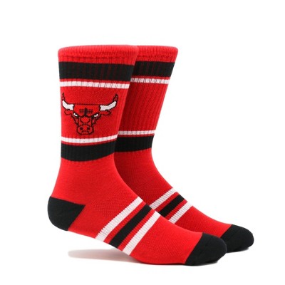 NBA Chicago Bulls Stripe Crew Socks - L