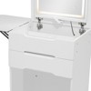YIYIBYUS Makeup Desk with Mirror and Light, Compact Vanity Table, Small Make Up Table - 3 of 4