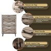 Shoe Cabinet with Flip Drawers, Freestanding Narrow Shoe Rack - 4 of 4