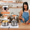 iMountek "2000W Electric Double Burner Hot Plate Stove – Portable Coil Heating for RV & Countertop with 5 Settings" White - 4 of 4