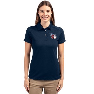 Cleveland Guardians Cutter & Buck Advantage Eco Tri-Blend Pique Womens Polo - Liberty Navy - 2X Large - 1 of 1