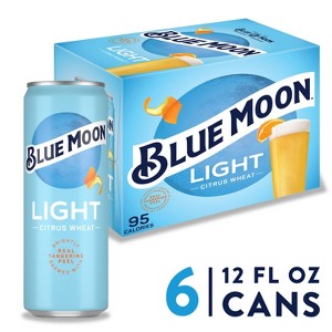 Blue Moon Light - 6pk/12 fl oz Slim Cans - 1 of 4