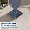 GustoWave Patio 10x10 Ft Outdoor Pergola Gazebo for Backyard Garden Porch - 3 of 4