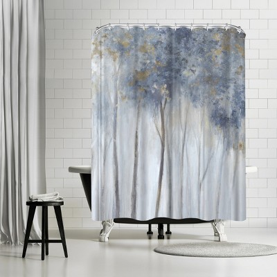 Americanflat Fog And Gold I by Pi Creative Art 71" x 74" Shower Curtain