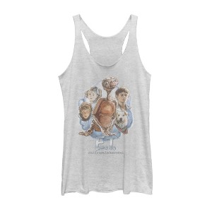Women's E.T. the Extra-Terrestrial New Family Racerback Tank Top - 1 of 3