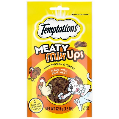 Temptations Meaty Mixups Chicken & Turkey Cat Treat - 1.5oz/7ct