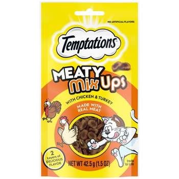 Temptations Meaty Mixups Chicken & Turkey Cat Treat - 1.5oz/7ct