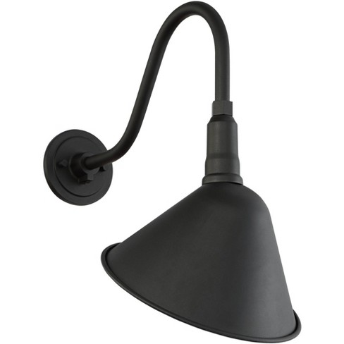 Black gooseneck store sconce