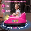 12V Kids Electric Bumper Car with 2.4G Remote Control, 360° Spinning, Music & LED Lights, Safety Bumper for Ages 2-5 Years, Yellow - 3 of 4