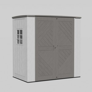 Decksplore Outdoor Storage Cabinet Waterproof Resin Vertical Outdoor Storage Shed for Patio Garden Tools - 1 of 4