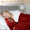 Tirrinia Heated Blanket Wearable Electric Blanket, Plush Fleece Heating Blanket, Electric Throw Blanket for 5 Heating Levels, Winter Cozy Gift - 4 of 4