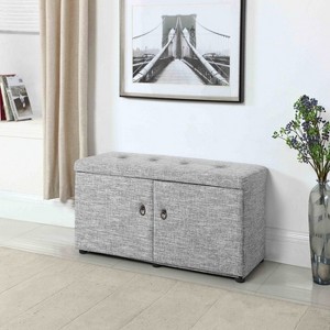 18" Shoe Storage Ottoman - Ore International - 1 of 4