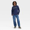 Boys' Long Sleeve 'Limitless' Graphic T-Shirt - Cat & Jack™ Navy Blue - 4 of 4