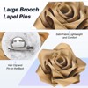 Unique Bargains Handmade Big Rose Flower Brooches and Pins for Women 4.3 Inch 1 Pc - 2 of 4
