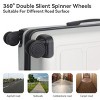Syemin Luggage Sets ABS Hardshell 3pcs Luggage, Lightweight Durable Suitcase Sets Spinner Wheels Suitcase 20"24"28", White, 19.88"*10.63"*29.92" - 3 of 4