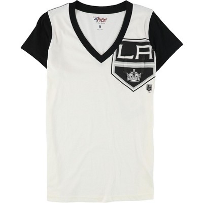 G-III Sports Womens LA Kings Graphic T-Shirt, Off-White, Medium