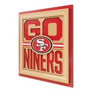 NFL San Francisco 49ers Slogan Series Wall Art: MDF Vertical Decorative Garlands - 1 of 4