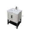 Bathroom Storage Cabinets With 2 Storage Doors, Bathroom Storage Cabinets Floor Standing With Ceramic Sink & Hot And Cold Faucet-Cuddlewood - 4 of 4