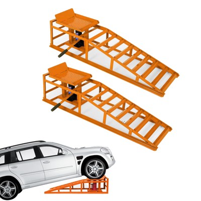 2 Packs Hydraulic Car Ramps-5 Ton Car Lift Ramp for Oil Changes, Heavy Duty Car Jack Ramps