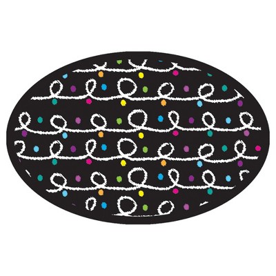 Colorful Chalk Loop Magnetic Whiteboard Erasers Set of 6