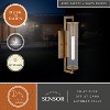 VAXCEL Morgan Park 1 Light Dusk to Dawn Contemporary Outdoor Wall Lantern Clear Glass - 2 of 4