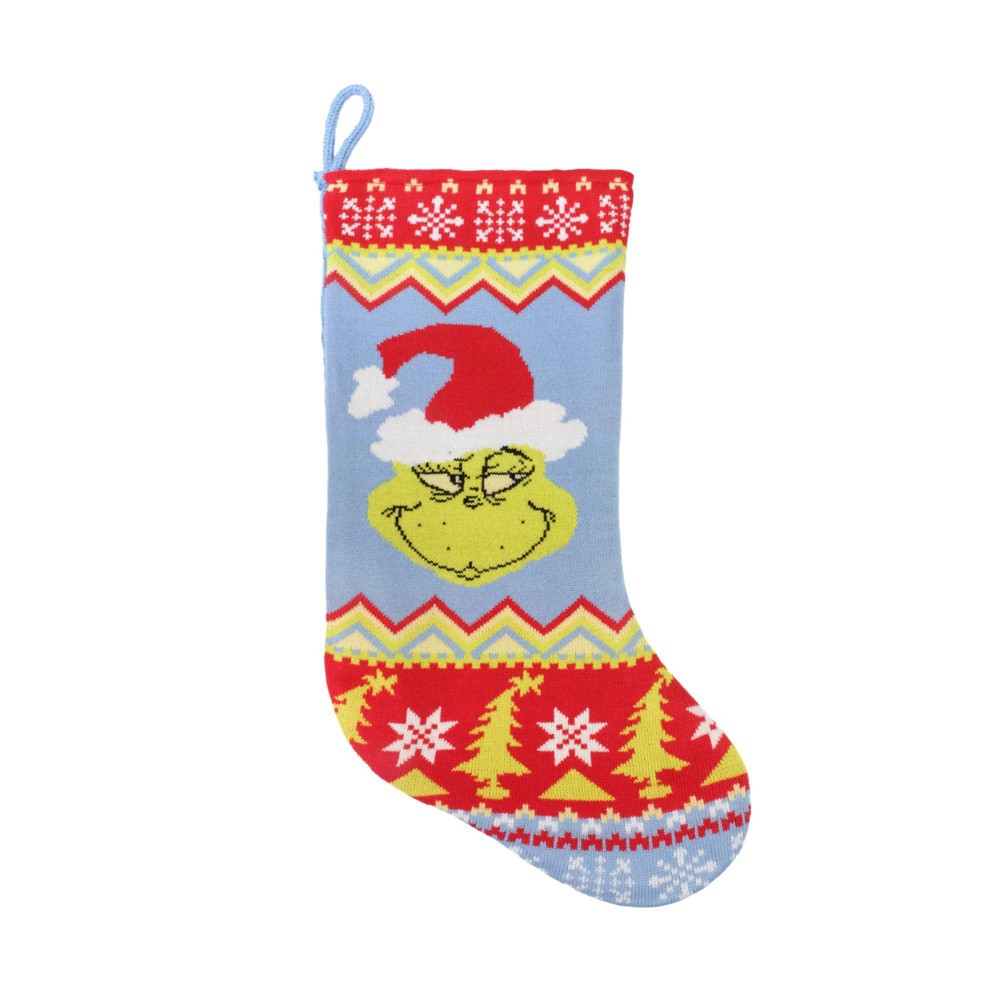 19 Dr. Seuss The Grinch Knit Christmas Stocking