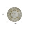 Taupe Brown And Gray Oriental Washable Indoor Outdoor Area Rug - 3 of 4