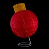 Northlight LED Lighted Twinkling Tinsel Onion Ornament Outdoor Commercial Christmas Decoration - 38" - Red - 3 of 4