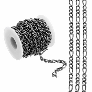 Unique Bargains Aluminum Craft Supply Jewelry Making Twisted Link Chain Roll 16.4ft - 1 of 4