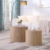 NicBex Modern Round Coffee Table Set of 2 with Solid Frame for Living Room and Office - 3 of 4