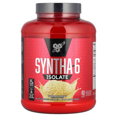 BSN Syntha-6® Isolate, Protein Powder Drink Mix, Vanilla Ice Cream, 4.02 lbs (1.82 kg)