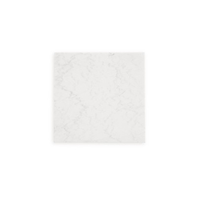 Henridge Traditional Black Wood Square Accent Table with White Marble Top