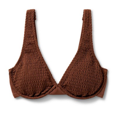 Women's Smocked Underwire Bikini Top - Wild Fable™
