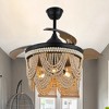 Bella Depot 42" Bohemia Retractable Ceiling Fan with Light and Remote - 2 of 4