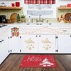 Christmas Doormat Holiday Decorative Mat, Non Slip Welcome Mat with Christmas Tree Snow Gift Pattern for Indoor Outdoor Entry - 4 of 4