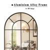 24"x65 Arched Full Length Mirror", Decorative Black Frame for Bedroom or Entryway - 2 of 4