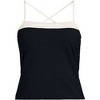 Lands' End Women's Chlorine Resistant Reversible Scoop Neck Tie Back Tankini Swimsuit Top - image 3 of 4