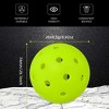 AENKYO Tournament-Grade Pickleball Balls - 40-Hole Crack-Resistant Outdoor & Indoor Pickleballs | High Bounce, Durable & Balanced - 3pk - 4 of 4