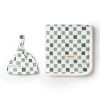 Organic Swaddle Blanket & Hat Set - Checkered - 3 of 4