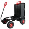 Garden Dump Cart,800lbs Heavy Duty Yard Dump Garden Cart,180° Rotating Handle,Steel Frame for Garden,Lawn,Barn,Farm - 3 of 4