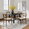 Hartmut Modern Ratten Dining Chair Set of 2 with Solid Wood Legs |ARTFUL LIVING DESIGN - 2 of 4