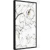 Amanti Art Sketch of Roses Panel II by Shirley Novak Canvas Wall Art Print Framed 14 x 27-in. - 3 of 4