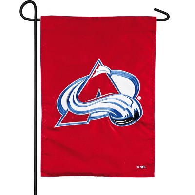 Evergreen Applique Garden Flag Colorado Avalanche