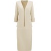 INSPIRE CHIC Women's Business Blazer Elegant Skirt Sets Suit 2 Pcs - 3 of 4