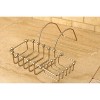 Kingston Brass 8" Clawfoot Bath Soap and Sponge Holder Satin Nickel : Microfiber, Machine Washable, Non-Slip Backing - 3 of 3
