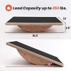 Balance Board for Adults, Wooden Wobble Board for Core Strength, Ankle Therapy & Stability Training - 3 of 4