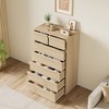 Whizmax 7 Drawer Dresser Tall for Bedroom, Modern 7 Chest of Drawers with Large Storage, Dresser Organizer for Living Room, Bedroom Natural - 2 of 4