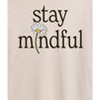 Women's - Instant Message - Stay Mindful Flower Oversized Graphic T-Shirt - 2 of 4