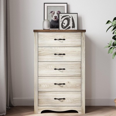 Drawers Dresser for Bedroom, Wood Bedroom Dresser Modern Drawer Chest