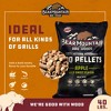 Bear Mountain Premium BBQ All Natural Mild and Sweet Apple Smoker Wood Chip Pellets For Outdoor Gas, Grills, and Smokers, 40 Pound (2 Pack) - 3 of 4